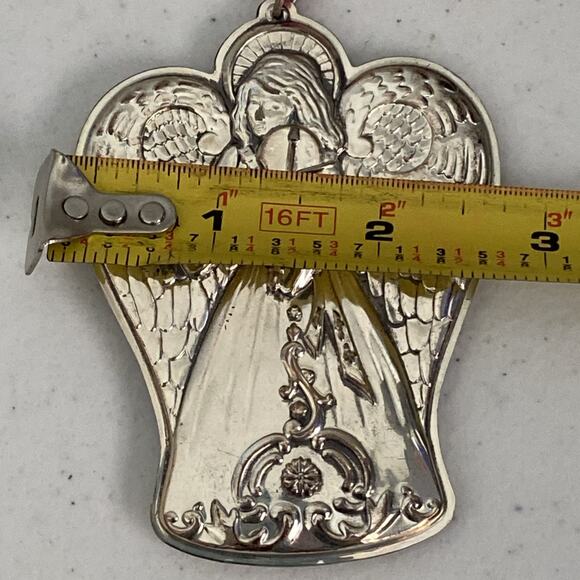 VTG Towle Sterling Silver Christmas Ornament Only Angel 1994 4th Edition 3.5” - Picture 8 of 8